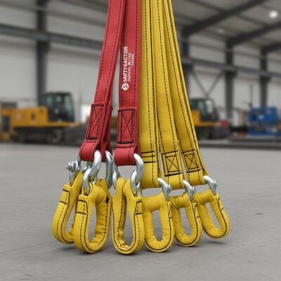 Fator de segurança 4 1 Lingas de içamento de guindaste podem ser personalizadas Lingas fortes projetadas para transporte seguro de cargas e rigging industrial