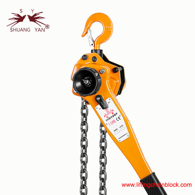 1500kg 1,5Ton Lever Block Chain Hoist American Type 4 Times Breaking Force Test Padrão CE