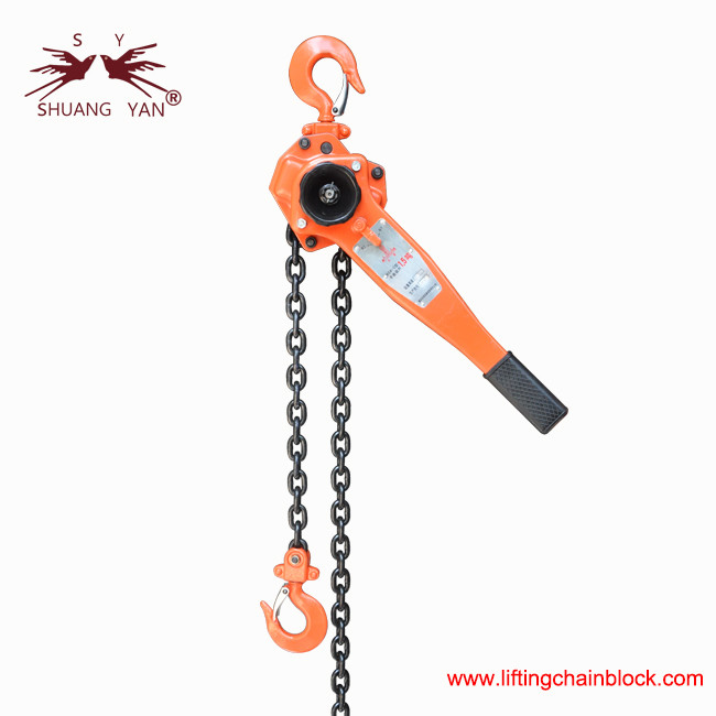 Chain de Ratchet Lever de operação à mão 1500kg 1,5Ton G80 Chain de aço ligado acima de 4 vezes Força de ruptura Novo tipo